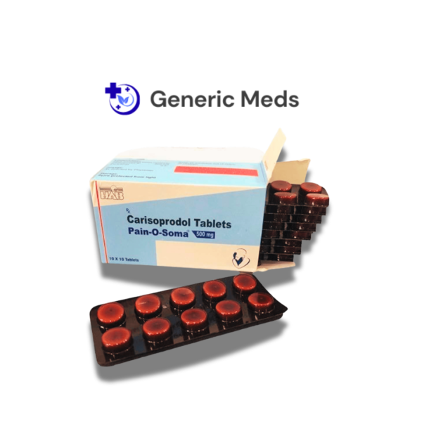 Pain O Soma 500 mg Carisoprodol tablets